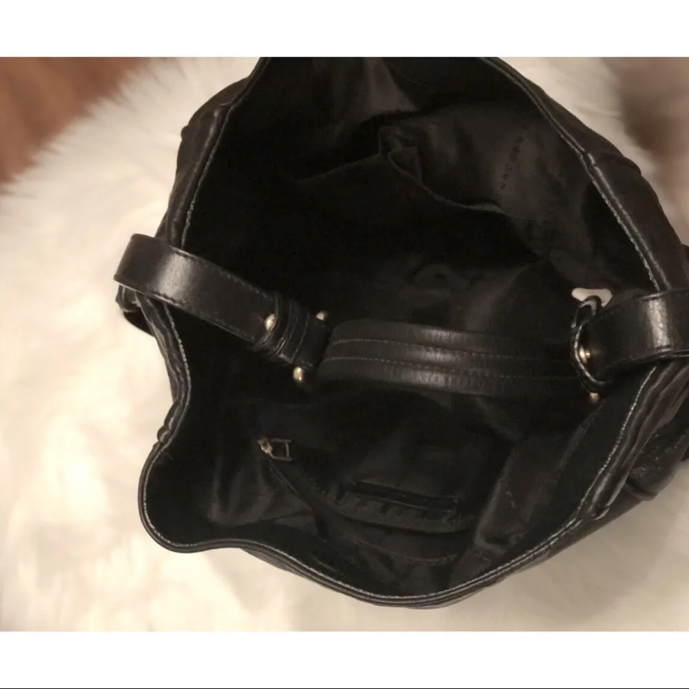Marc by Marc Jacobs Black Leather Slouchy Shoulder Satchel | Med.
